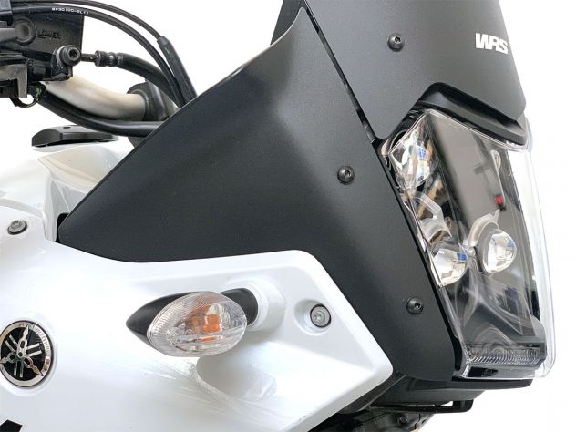 Schwarz Windschutzscheibe Windschild Windabweiser mit Zubehör für Yamaha