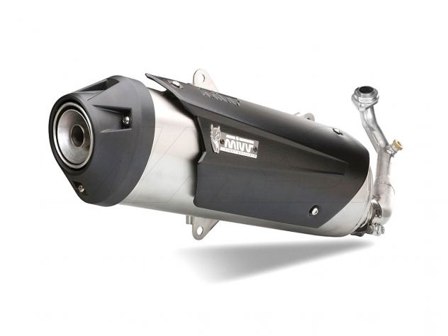 COMPLETE EXHAUST 1X1 MIVV URBAN STAINLESS STEEL PIAGGIO BEVERLY 300 2010-2013