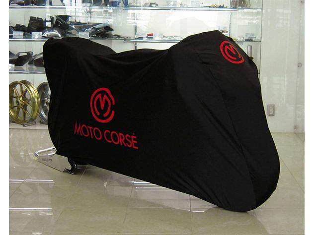 MOTOCORSE BLACK MOTORCYCLE COVER WITH LOGO MV AGUSTA TURISMO VELOCE RC 2017-2018