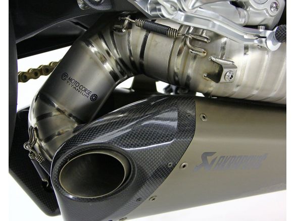 MOTOCORSE D75 TITANIUM FRONT PIPES KIT FOR PANIGALE 1199/S/R (TERMIGNONI SILENCERS)