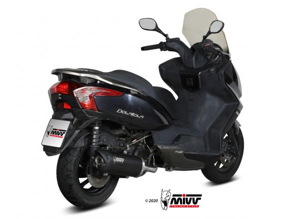 MIVV MOVER COMPLETE EXHAUST BLACK STAINLESS STEEL KYMCO DOWNTOWN 125 2009-2016