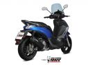 MIVV MOVER COMPLETE EXHAUST BLACK STAINLESS STEEL PIAGGIO BEVERLY 350 2017-2021