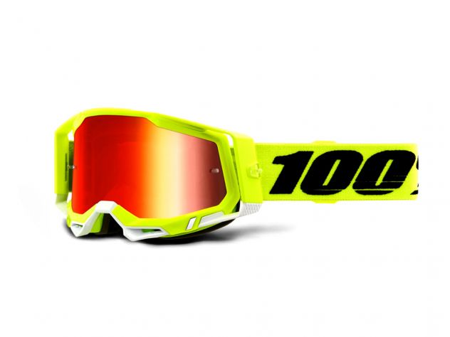 100% GOGGLES RACECRAFT 2 RED MIRROR LENS