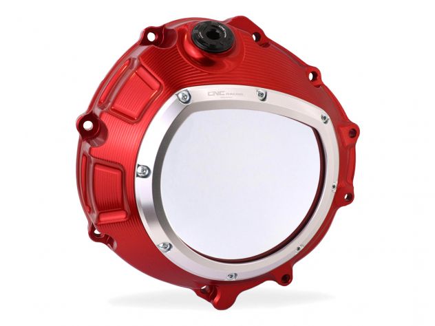 CNC RACING RED CLEAR CLUTCH COVER...