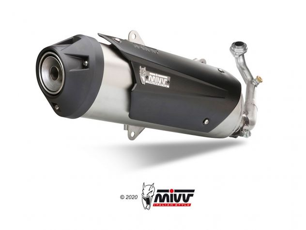 COMPLETE EXHAUST 1X1 MIVV URBAN STAINLESS STEEL KYMCO DINK STREET 300 2009-2012