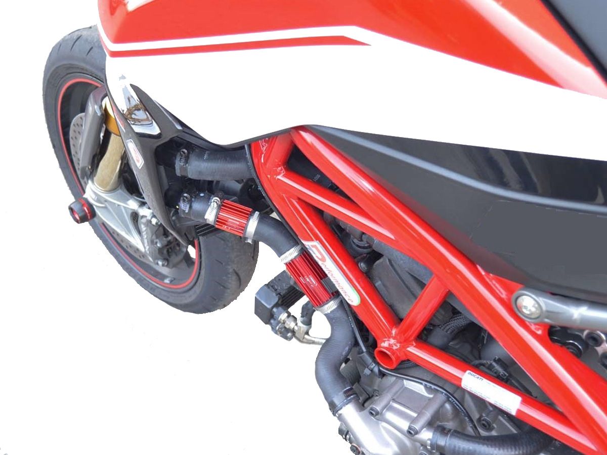 Protezione Radiatore Olio Rosso GR04A Ducabike Ducati Hypermotard 950 Sp 2019 