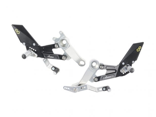 LIGHTECH ADJ. REAR SETS WITH FIXED...