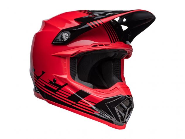 BELL BLACK AND RED OFF ROAD HELMET...