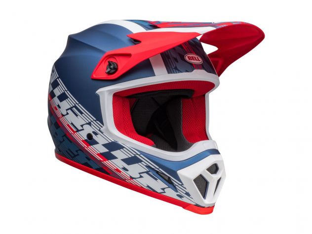 BELL OFF ROAD HELMET BLUE AND WHITE...