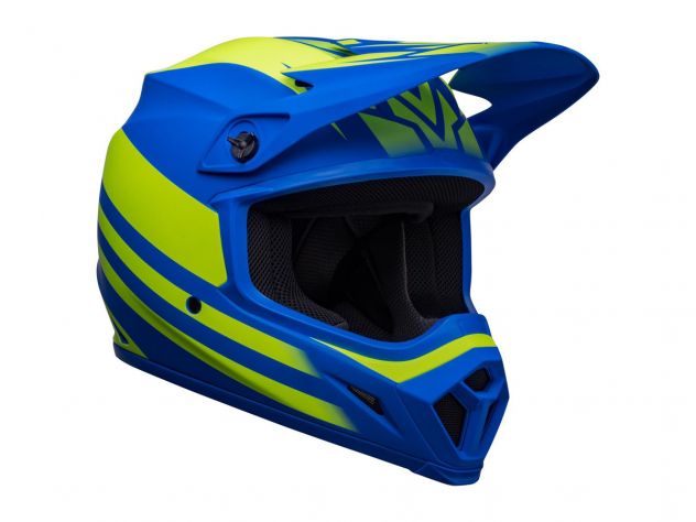 BELL OFF ROAD HELMET BLUE AND YELLOW...