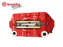BREMBO RACING RED RIGHT RADIAL BRAKE CALIPER M4 MONOBLOCK 100MM BLACK LOGO