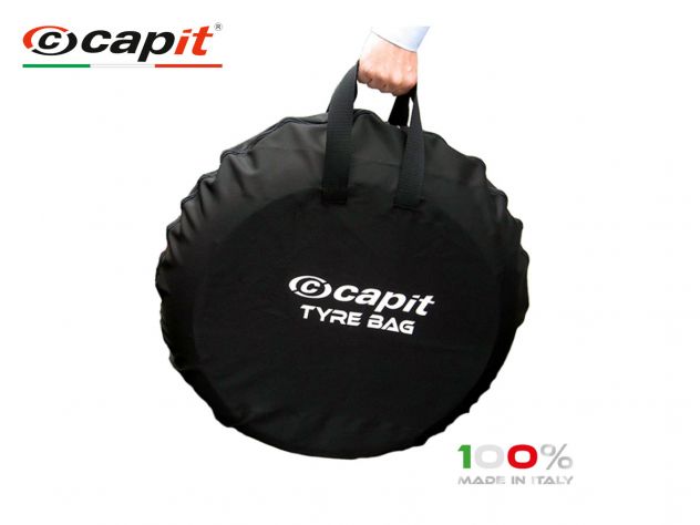 CAPIT SET OF BLACK WHEEL BAGS WITH LOGO