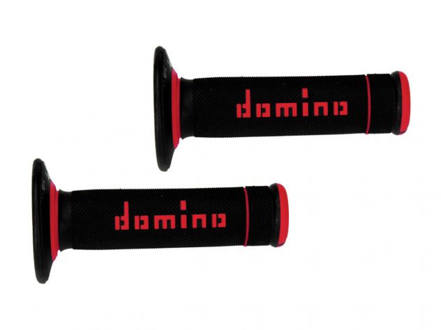 A020 DOMINO PAIR GRIPS BLACK / RED...