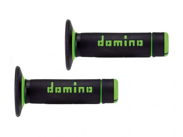 A020 DOMINO PAIR GRIPS BLACK / GREEN...