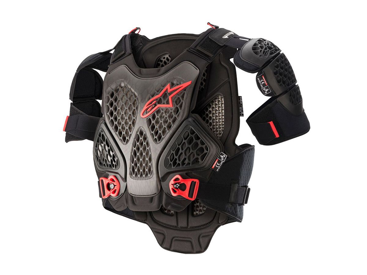 ALPINESTARS A-6 CHEST PROTECTOR ANTHRACITE / BLACK / RED