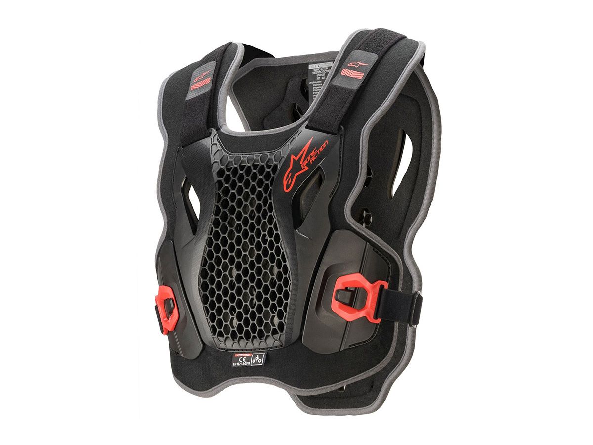 ALPINESTARS BIONIC ACTION CHEST PROTECTOR ANTHRACITE / BLACK / RED