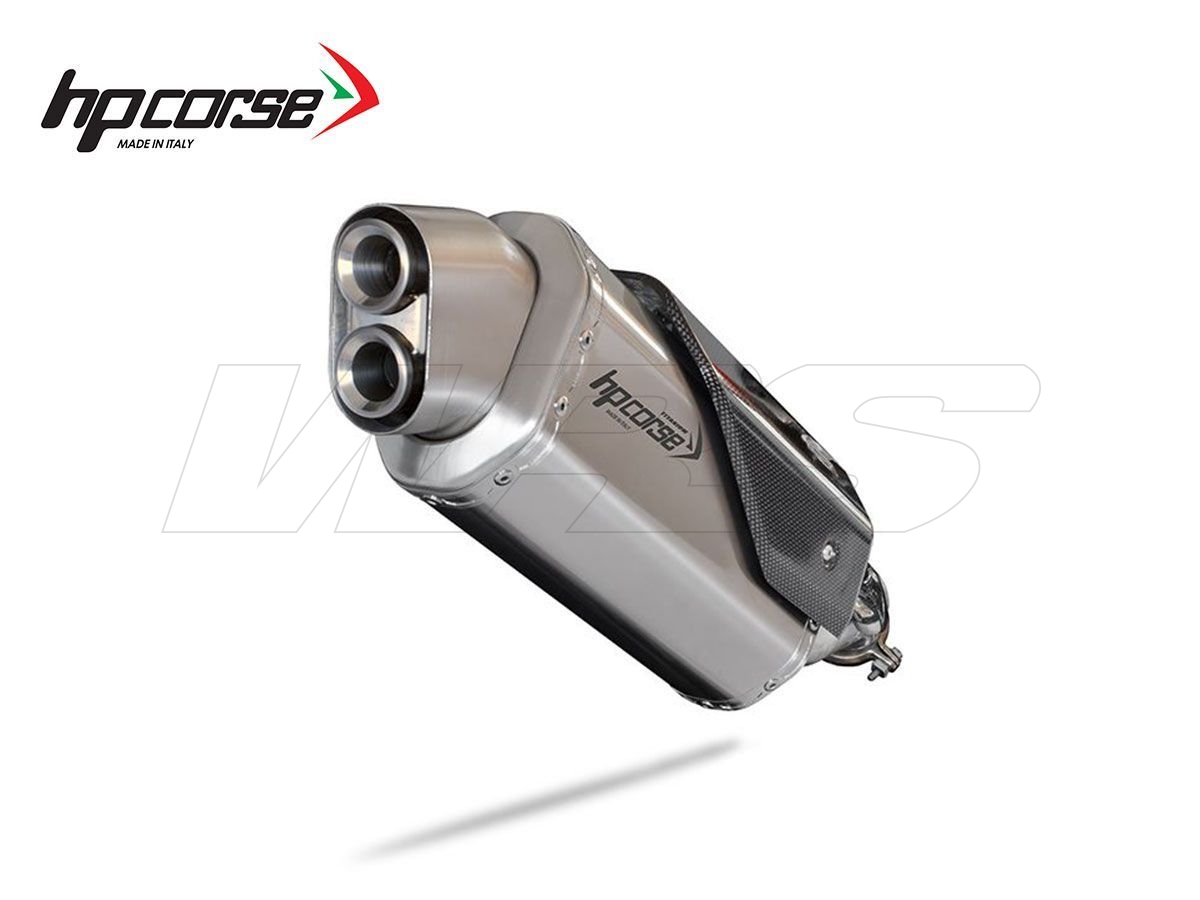 HP CORSE SILENCER 4-TRACK R SHORT FROSTED STEEL KTM ADVENTURE 890 / R 2020-2021