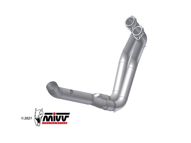 B.037.C1 MIVV STAINLESS STEEL NO-CAT PIPE BMW F 900 XR 2020-2023