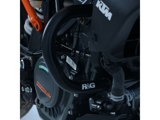 BLACK ENGINE PROTECTION TUBES R&G KTM 390 DUKE 2017-2018
