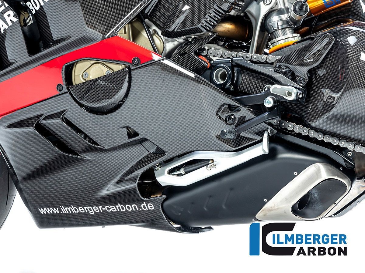 BELLYPAN LEFT GLOSS CARBON ILMBERGER DUCATI PANIGALE V4 / S 2022