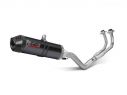MIVV OVAL COMPLETE EXHAUST BLACK STAINLESS STEEL CARBON YAMAHA T-MAX 560 2020-21