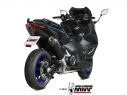 MIVV OVAL COMPLETE EXHAUST BLACK STAINLESS STEEL CARBON YAMAHA T-MAX 560 22-23