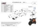 MIVV X-M5 DOUBLE TERMINALS TITANIUM CARBON KTM 1290 SUPER DUKE R 2020-2023