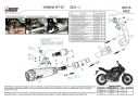 SCARICO COMPLETO 2x1 MIVV DELTA RACE INOX CARBONIO YAMAHA MT-07 2021-2023