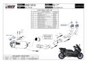 KOMPLETTER AUSPUFF MIVV OVAL INOX BLACK CARBON YAMAHA T-MAX 560 2020-2021