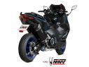 MIVV SR-1 BLACK STAINLESS STEEL COMPLETE EXHAUST YAMAHA T-MAX 560 2022-2023