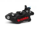 BREMBO RACING FRONT RIGHT BRAKE CALIPER BLACK TITANIUM WITH RED LOGO P4-40C