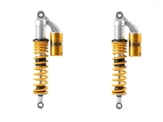 OHLINS PAIR OF YELLOW REAR SHOCKS...