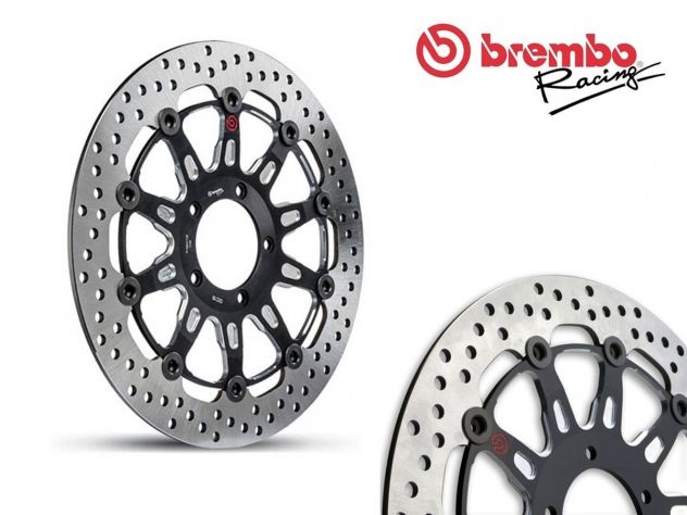 BREMBO PAIR OF FRONT GROOVE BRAKE...