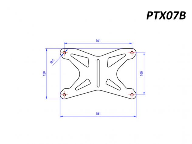 PTX07B MATRÍCULA UNIVERSAL NEGRA CNC...