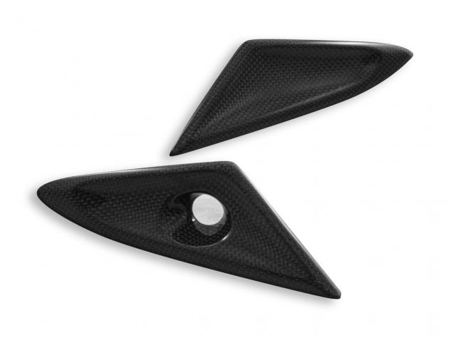 DBK GLOSSY CARBON SIDE COVERS TRIUMPH...