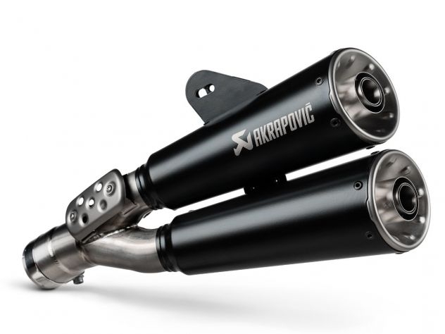 S-B12SO25-HISSSBL AKRAPOVIC BLACK STAINLESS STEEL EXHAUST SILENCER