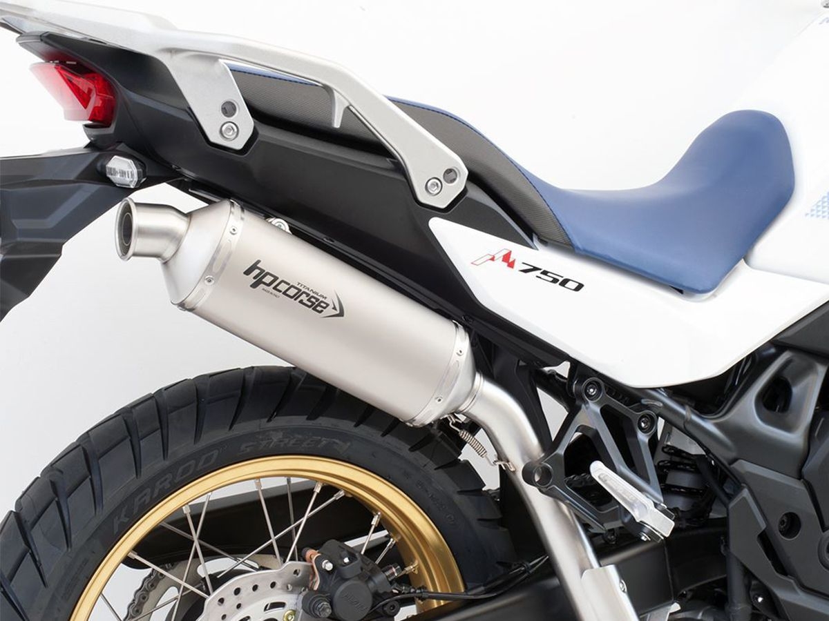 SCALVINI MARMITTA TERMINALE SCARICO TM EN 125/144 2015-2020 CARBON BLU - Foto 6