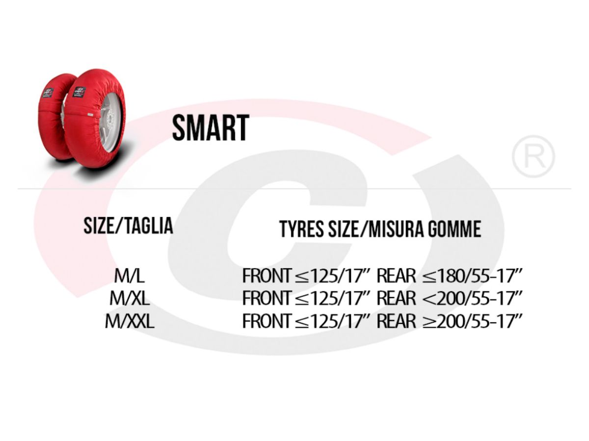 PAAR REIFENWÄRMER CAPIT MOTO SMART SPINA - Foto 14 di 30