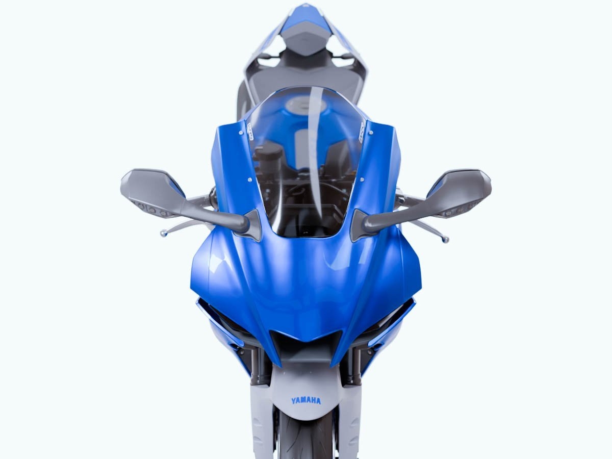 YA013F RACE HIGH WINDSCREEN WRS SMOKED YAMAHA R1 / M 2020-2024