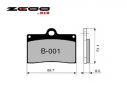 FRONT SET BRAKE PADS ZCOO B001EXC CAGIVA MITO SP525 2008-