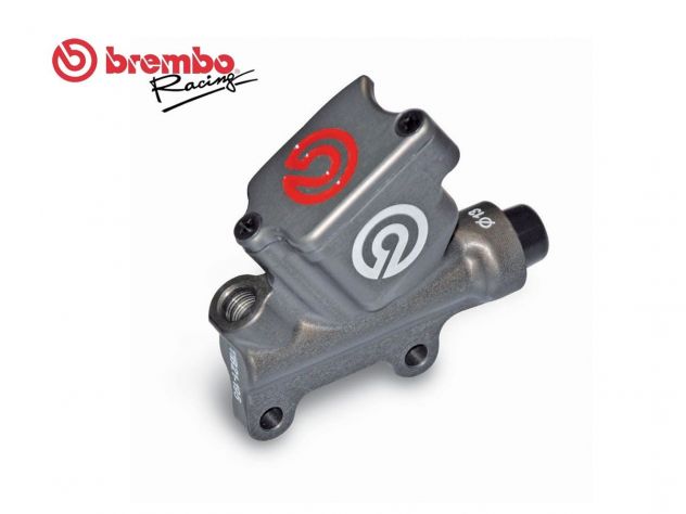UNIVERSAL REAR BRAKE PUMP BREMBO RACING PS13 CNC WITH INTEGRATED TANK