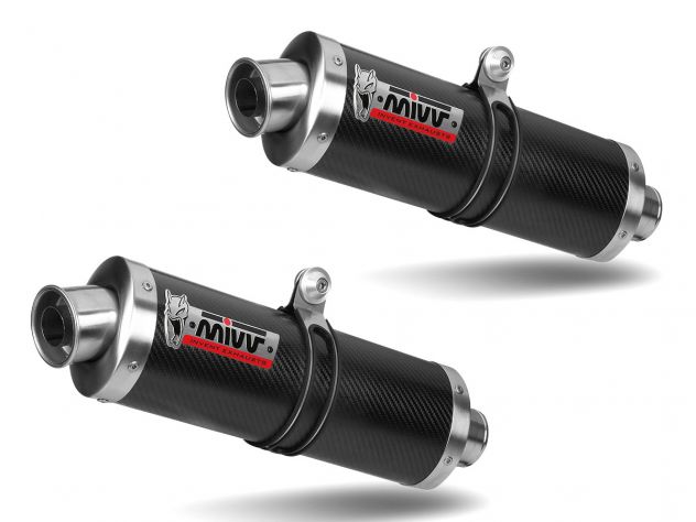 SILENCERS MIVV OVAL CARBON-CARBON DUCATI MONSTER S2R 1000 2006-2007