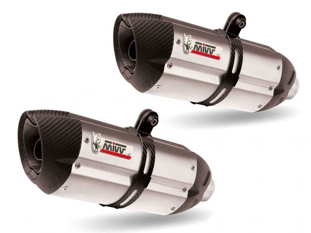 SILENCERS MIVV SUONO STAINLESS STEEL-CARBON DUCATI MONSTER 620 2002-2006