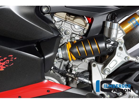 SHOCK ABSORBER COVER SMALL CARBON ILMBERGER DUCATI PANIGALE 1199 2012-2014