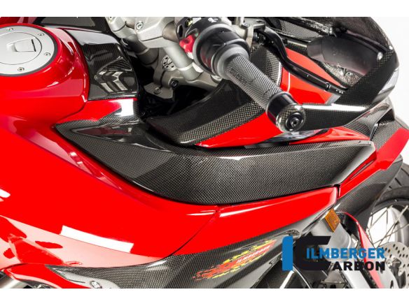 TANKCOVER RIGHT / AIRCHANNEL COVER RIGHT GLOSS CARBON ILMBERGER DUCATI MULTISTRADA 1200 DVT 2015