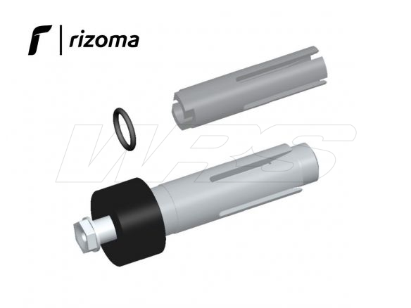 BSFR002B ADAPTERS FOR SGUARDO INDICATORS WITH BAR-END MIRRORS 22MM RIZOMA