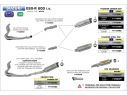 KIT SILENCER GP2 ARROW STEEL DARK SUZUKI GSX-R 600 2011-2016