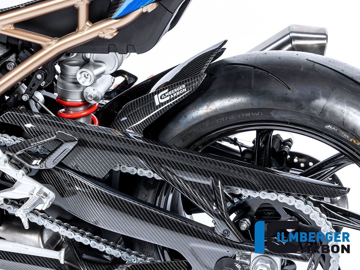 CARBON REAR HUGGER + UPPER CHAIN GUARD ILMBERGER BMW S 1000 RR 2019-2022