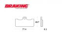 BRAKING P1R FRONT BRAKE PADS SET APRILIA GP 125 1995-2000