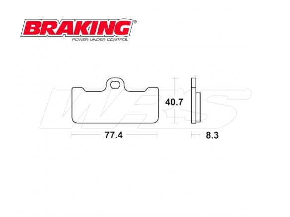 BRAKING P1R FRONT BRAKE PADS SET DUCATI 916 RACING 1994-1997